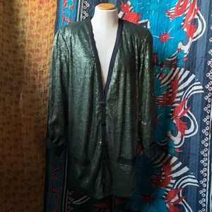 Robert Rodriguez Green Sequin Blazer
